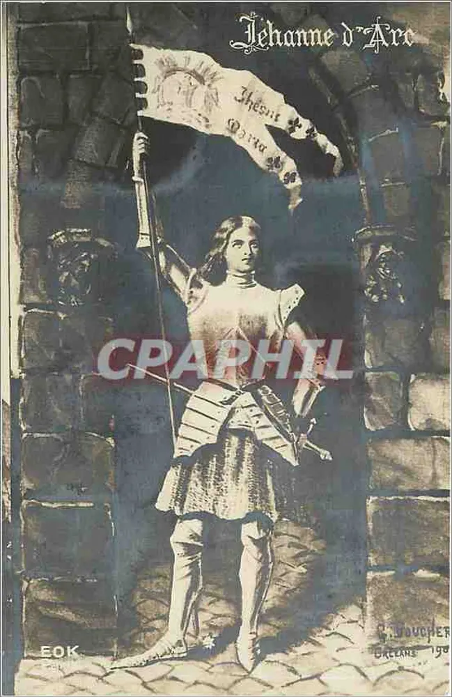 जीन डी आर्क — घोड़ा सवार झंडा — सी. वूचर, ड्रू, 1900 - आगे