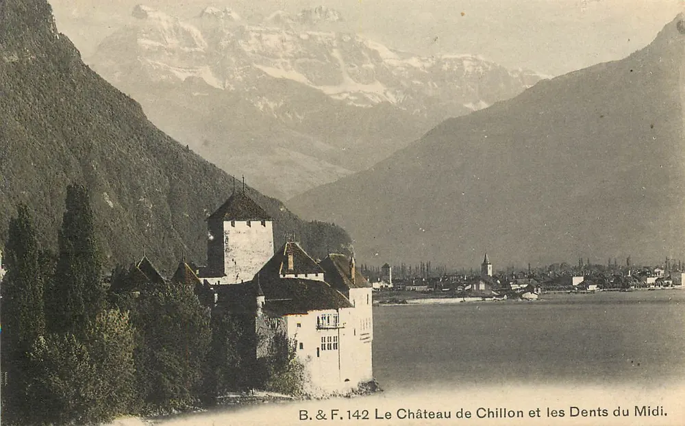 O Castelo de Chillon e as Dentes do Meio-Dia — B.&F. 142 - Frente