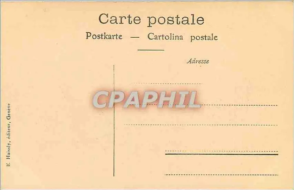 Lago Léman — A Travessia — E. Hassly, editor, Genebra, n° 368 - Verso