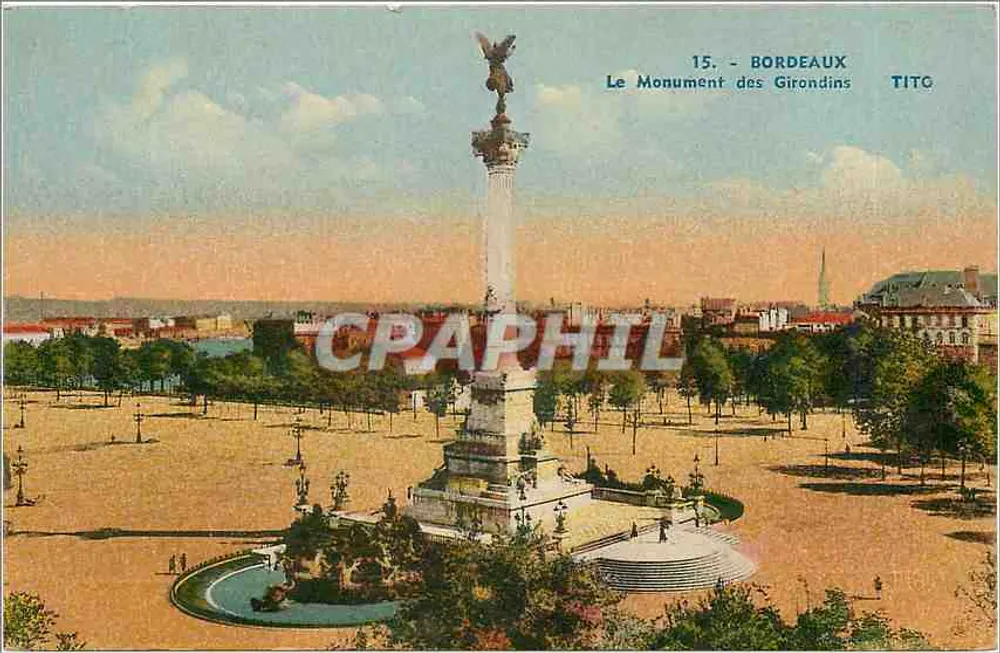 Bordeaux — Le Monument des Girondins — TITO - Recto