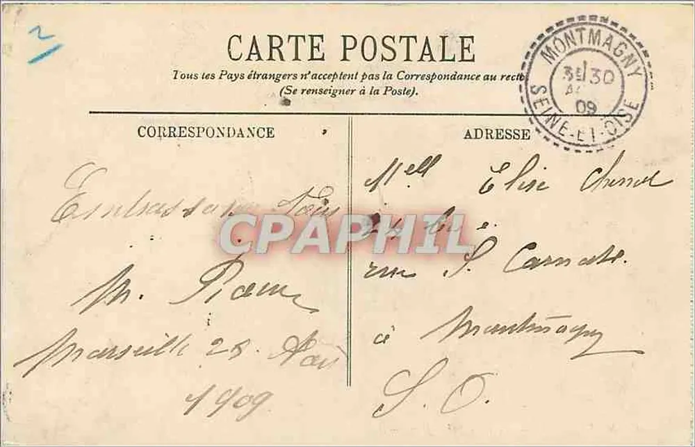 Marselha — O Forte São João — LL. — N°59 - Verso
