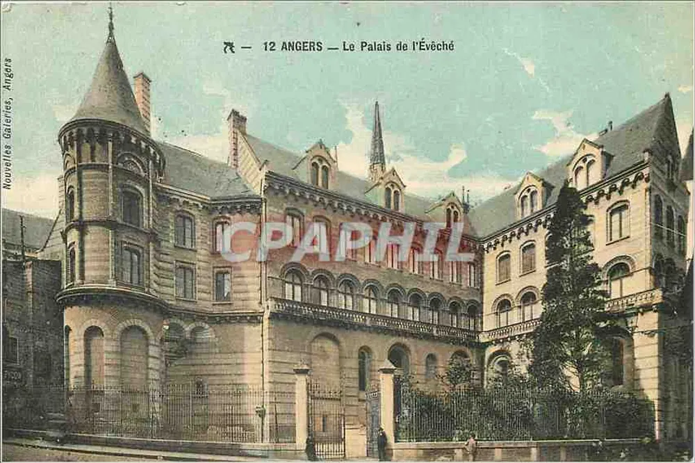 Angers — O Palácio do Bispo — Novas Galerias, Angers - Frente