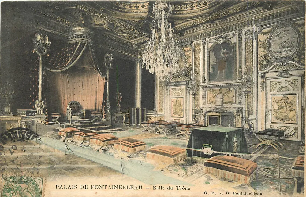 Palais de Fontainebleau — Salle du Trône — G.B.N.G. Fontainebleau - Recto