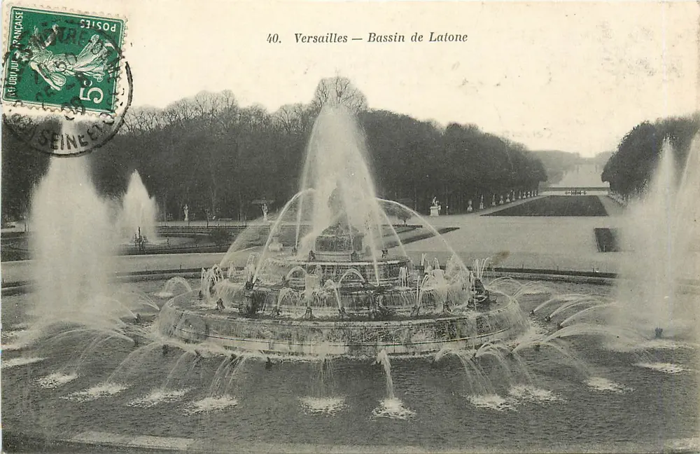 Versailles — Bassin de Latone — Héliotypie Bourdier et Faucheux - Frente