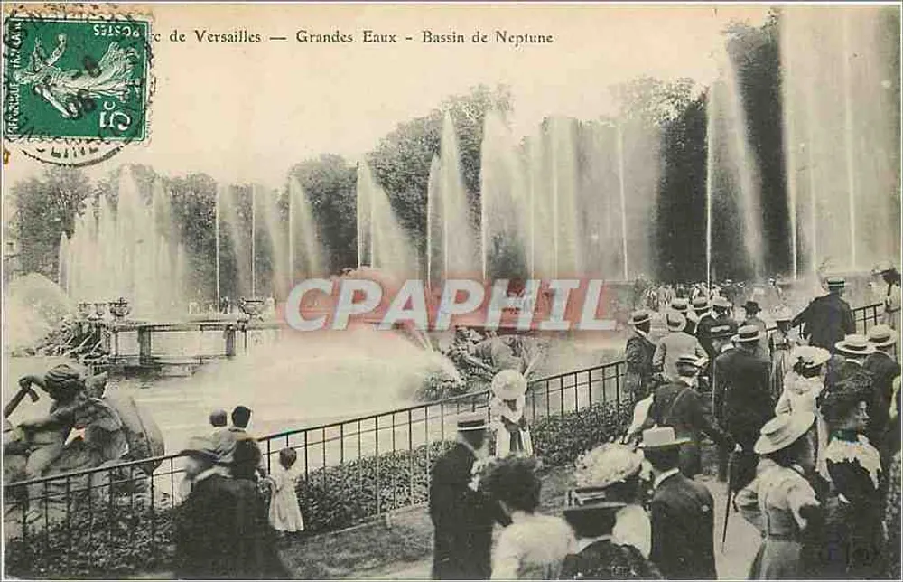 Versailles — Grandes Eaux - Bassin de Neptune - Recto