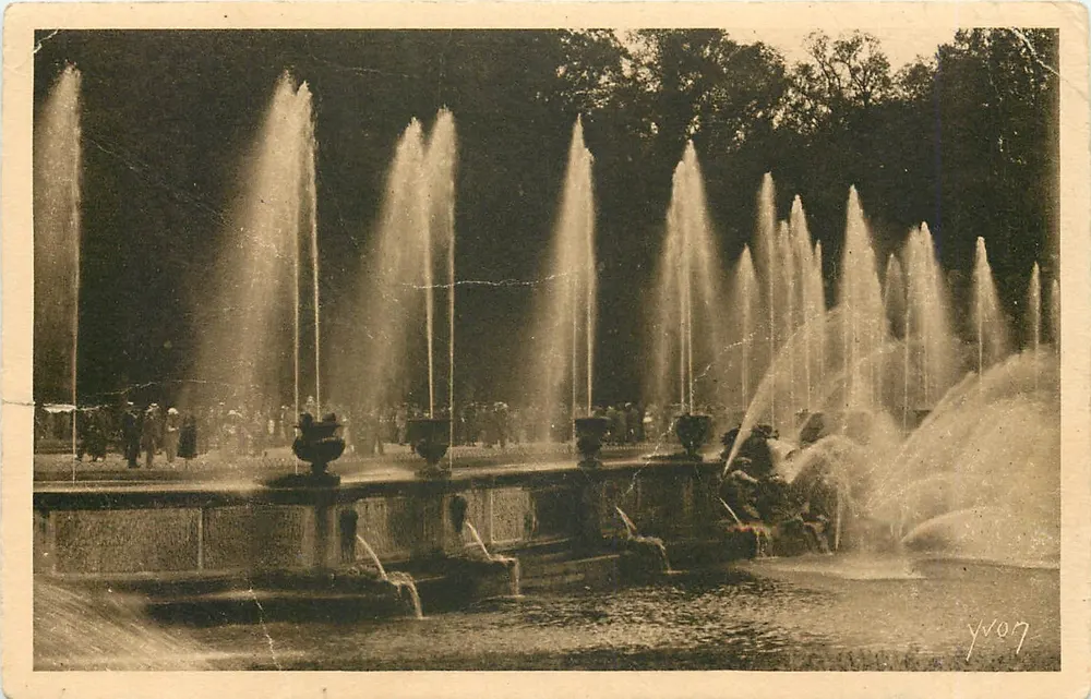 Die Großen Wasser am Bassin de Neptune — Versailles — Edition d'Art YVON, Paris - Vorderseite