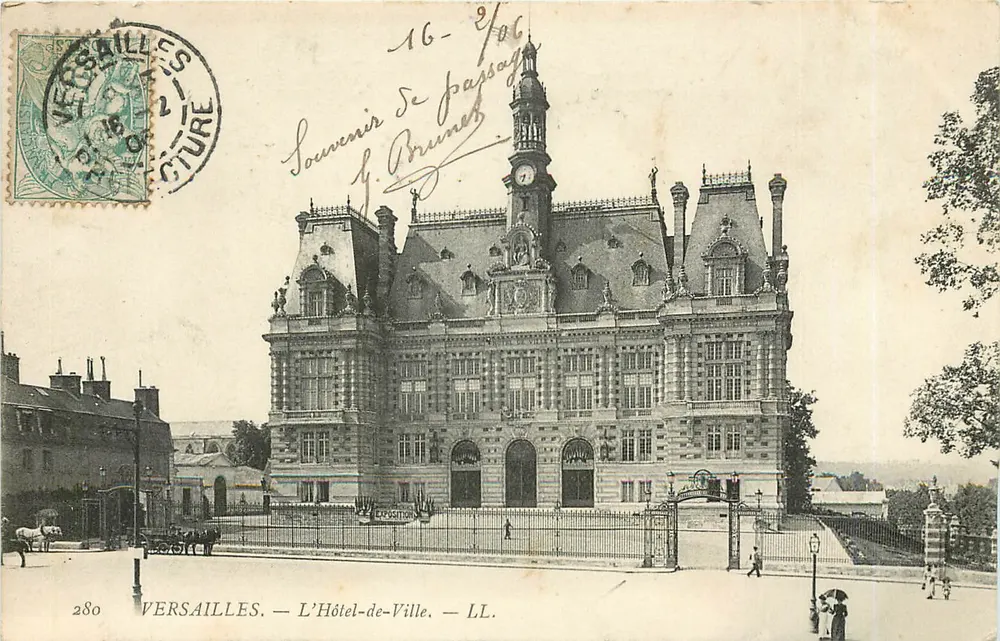Versailles — O Hotel de Ville — LL. — n° 280 - Frente