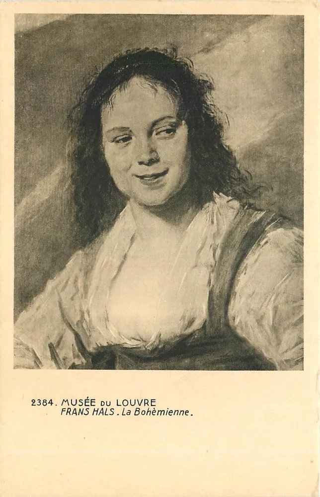 A Bohêmia — obra de Frans Hals — Museu do Louvre, n° 2384 - Frente