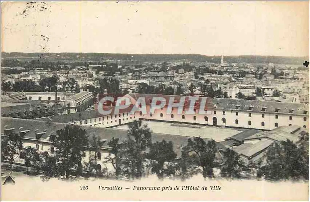 Versailles — Panorama pris de l'Hôtel de Ville — 226 - Recto