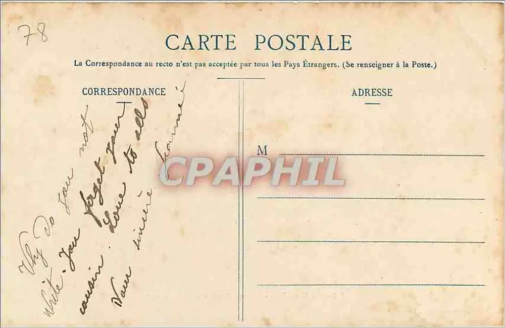 Parc de Versailles - Bassin d'Apollon et le Tapis vert — Mme Moreau, édit., Versailles - Verso