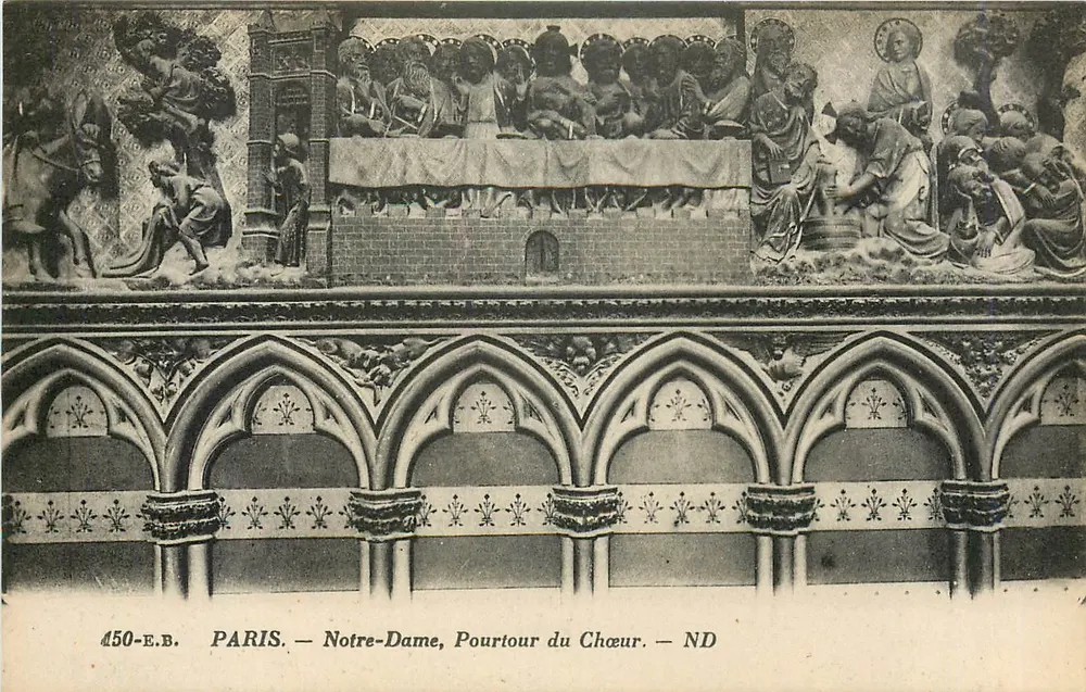 Paris — Notre-Dame, Perimeter of the Choir — ND - Front