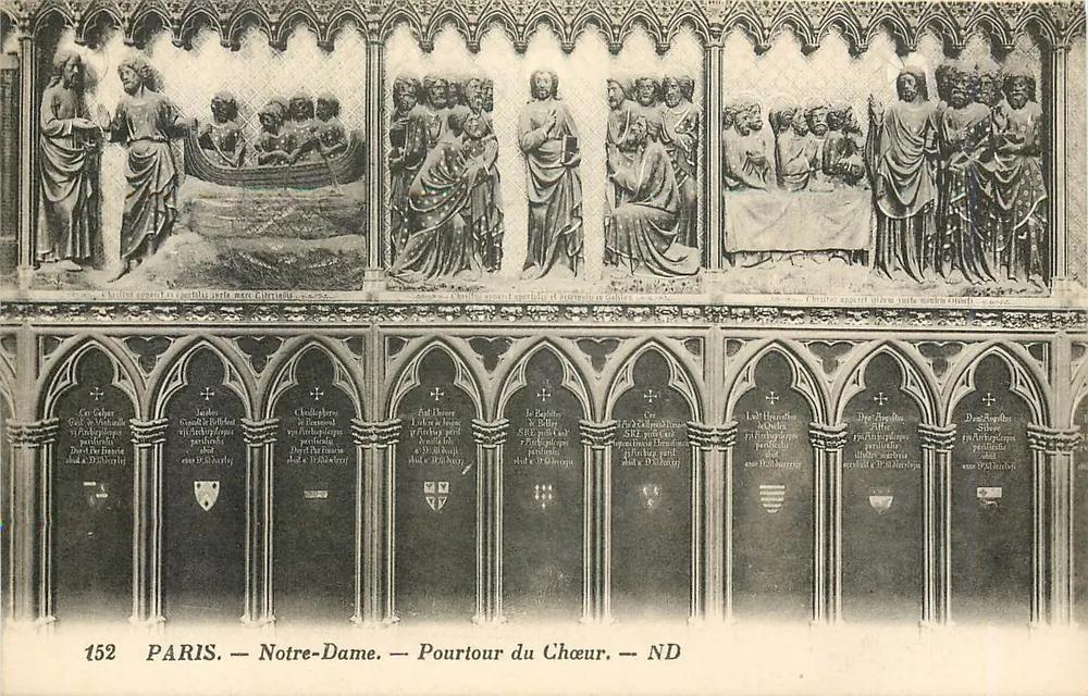 Paris — Notre-Dame — Parafora do Coro — ND - Frente