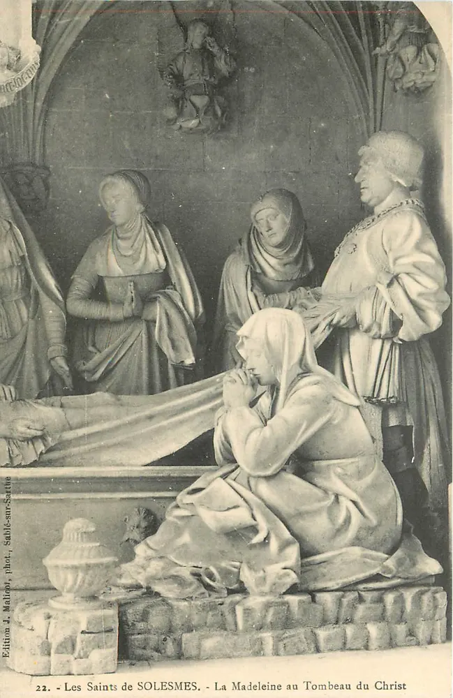 Die Heiligen von SOLESMES - Maria Magdalena am Grab Christi — Edition J. Malhroï, Sable-sur-Sarthe - Vorderseite
