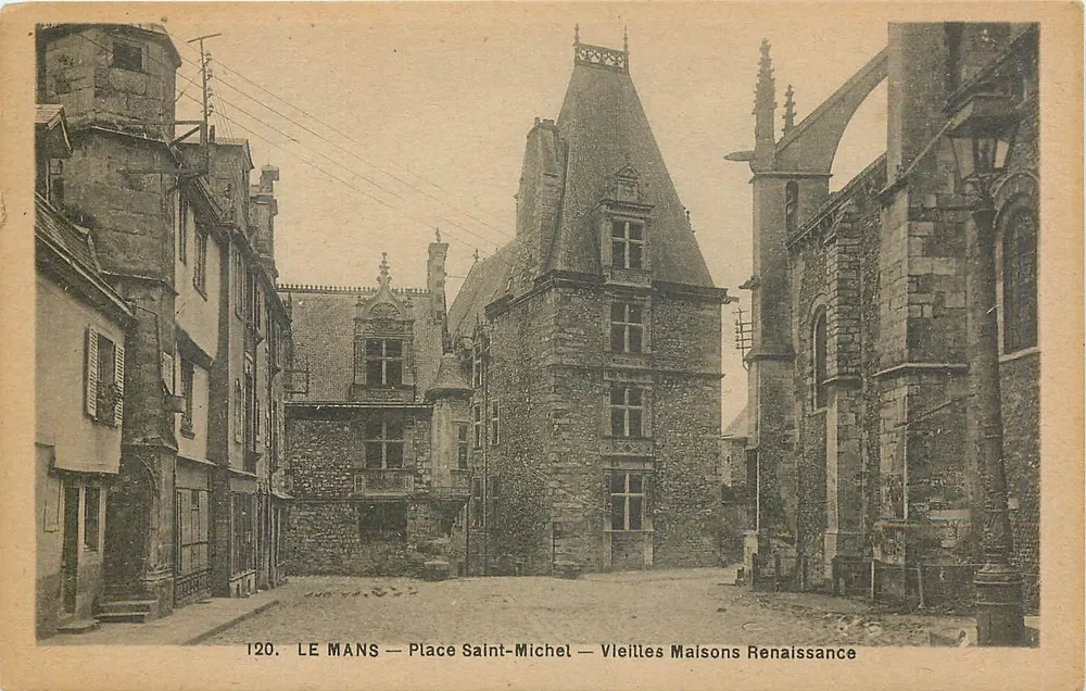 Le Mans — Place Saint-Michel — Alte Renaissance-Häuser - Vorderseite