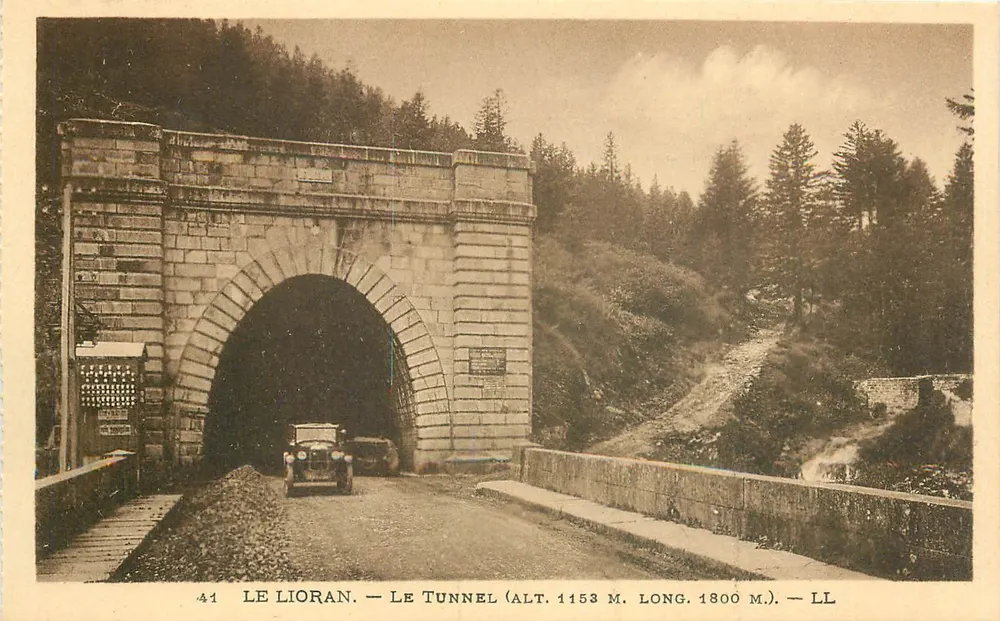 लिओरान — टनल (ऊंचाई 1153 मीटर, लंबाई 1800 मीटर) — एलएल - आगे