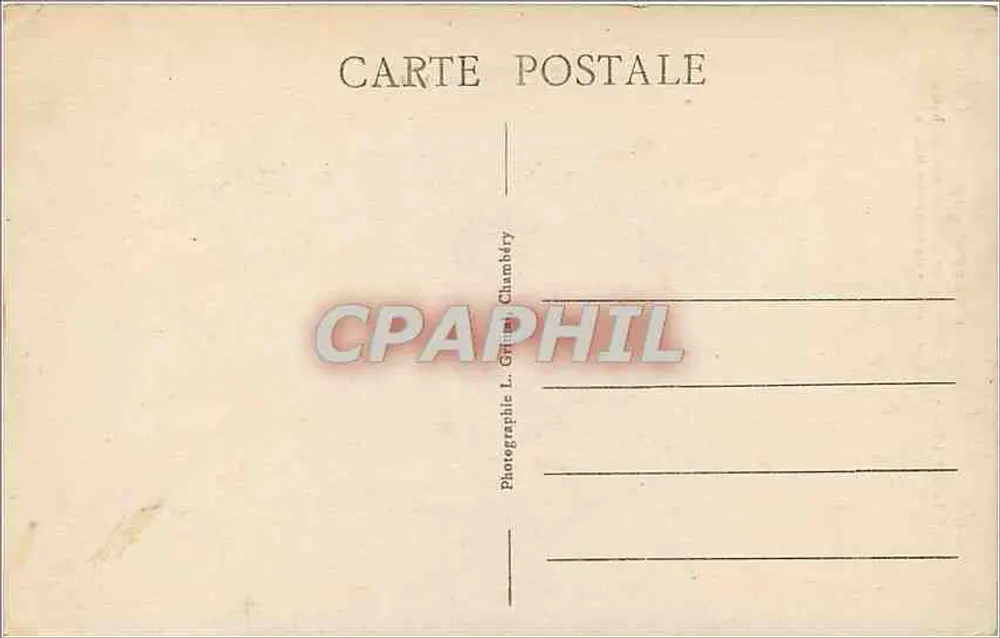 Chambéry - A Coluna dos Elefantes - Sociedade Geral - Verso