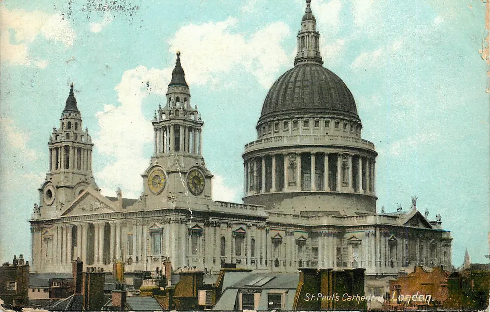 Catedral de São Paulo — Londres — editor não identificado, número de série não visível - Frente