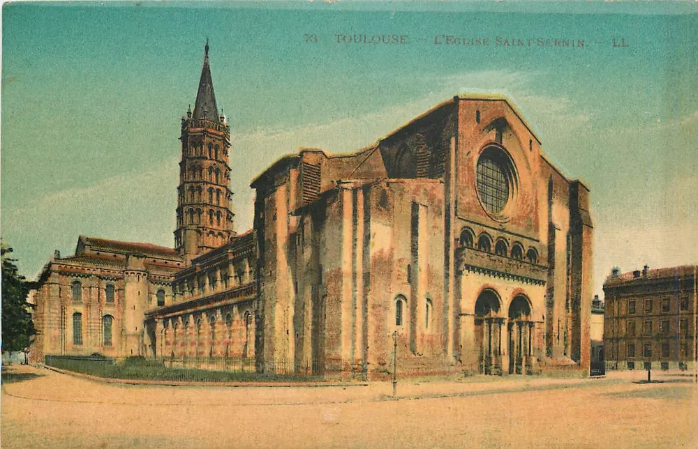 Toulouse — A Igreja de Saint-Sernin — LL - Frente