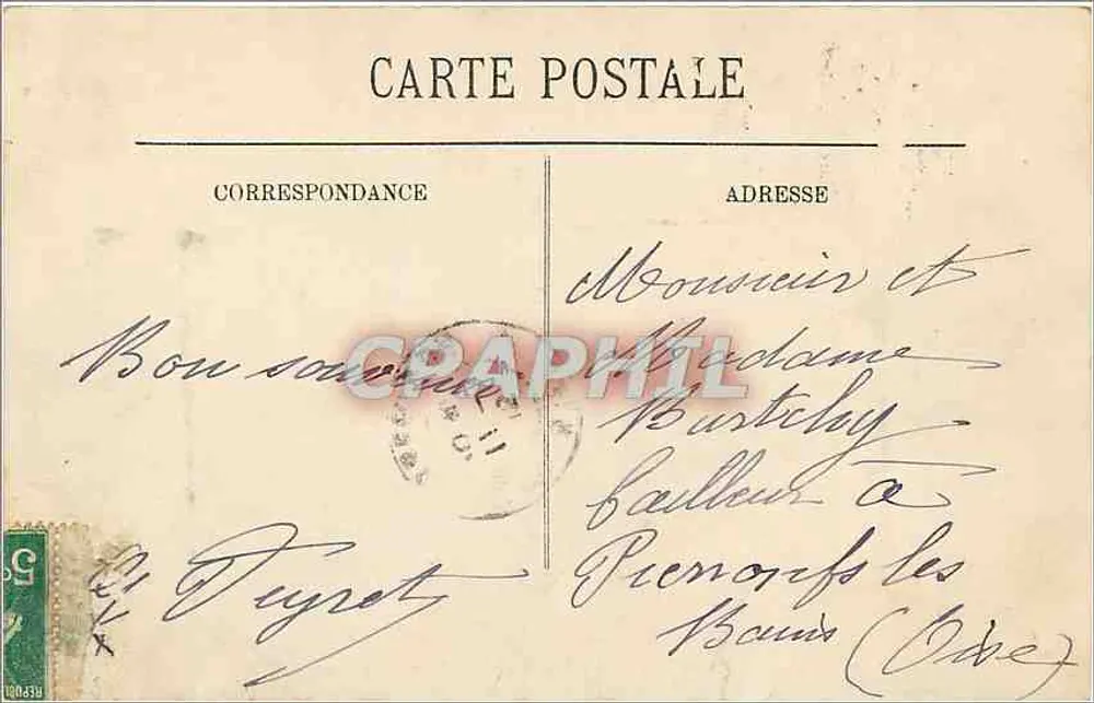 Chenonceaux — O Castelo — A Fachada Oriental — LL. - Verso
