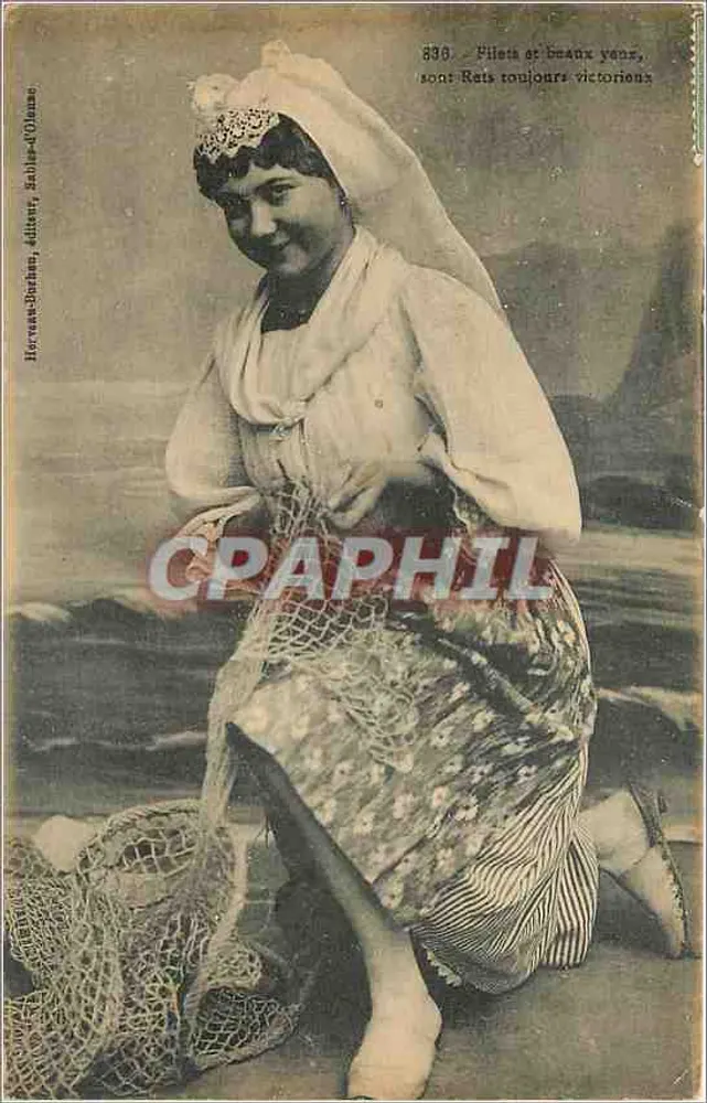 Rybiarzka w Les Sables-d'Olonne — Hermann-Berlan, wydawca, nr 330 - Awers