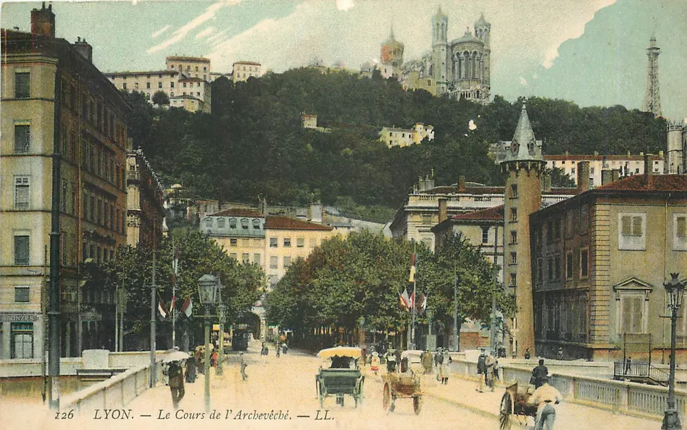 LYON — O Cours de l'Archevêché — LL. — n°126 - Frente
