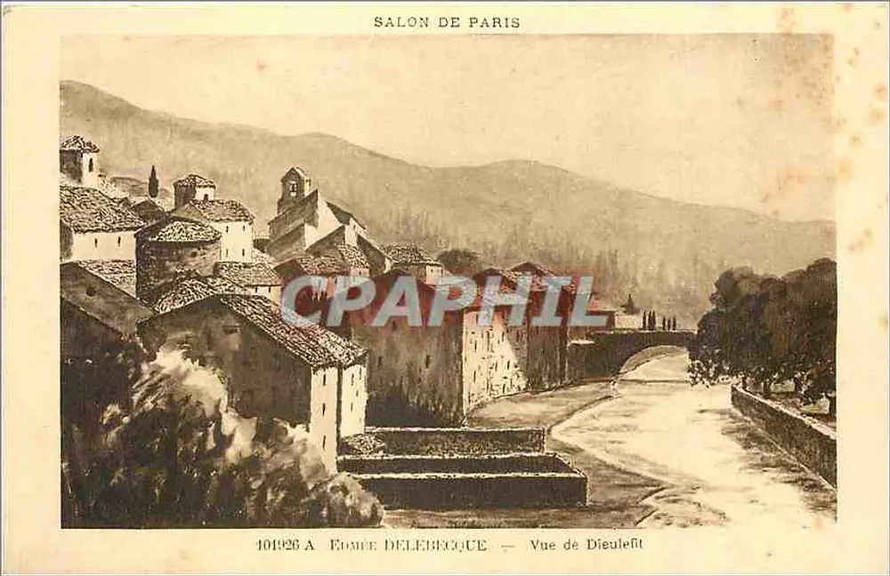 Vista de Dieulefit — Editor: Édouard Delebogue, n° 101926A - Anverso