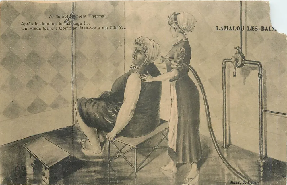 Massage thermal à Lamalou-les-Bains — Bazar, J. Laure - Recto