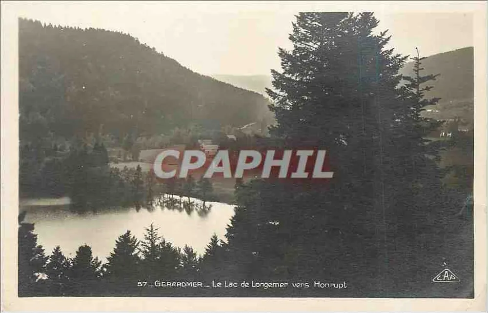 Le Lac de Longemer vers Monrupt — Gerardmer — wydawca P. Strasbourg - Awers