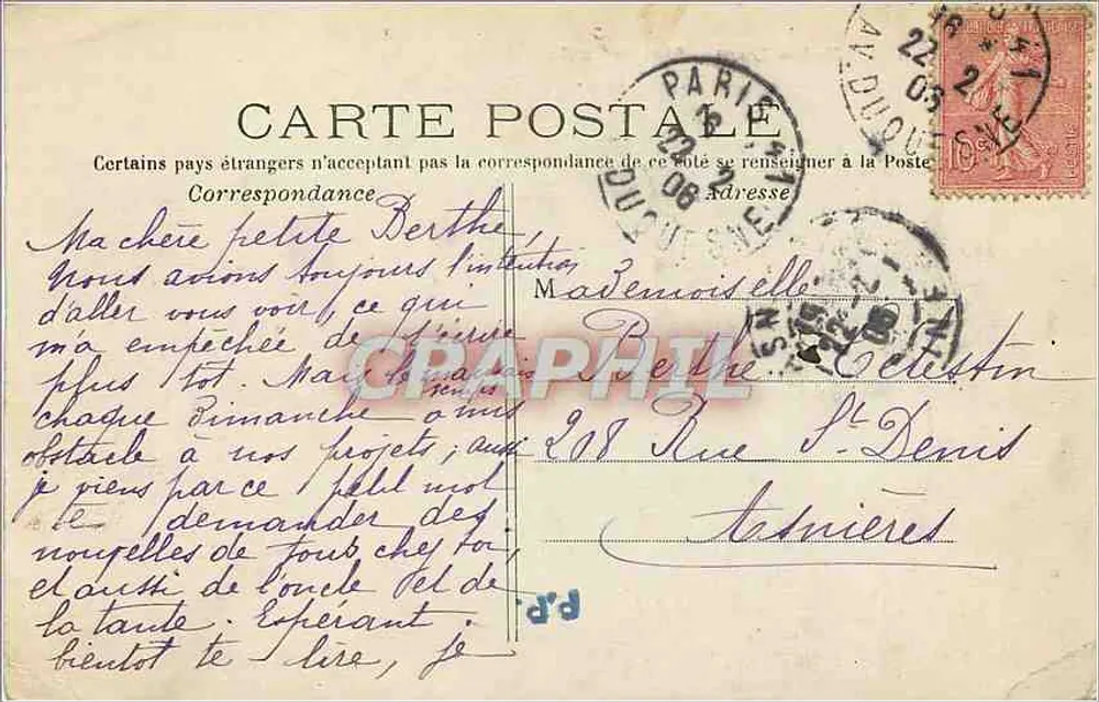 Paris – Notre-Dame, face lateral — G.M. n°48 - Verso