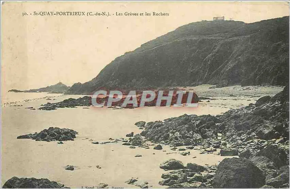 St-Quay-Portrieux (C.-du-N.) — Die Strände und Felsen — Verlag: Canal, Léon, Hanne - Vorderseite