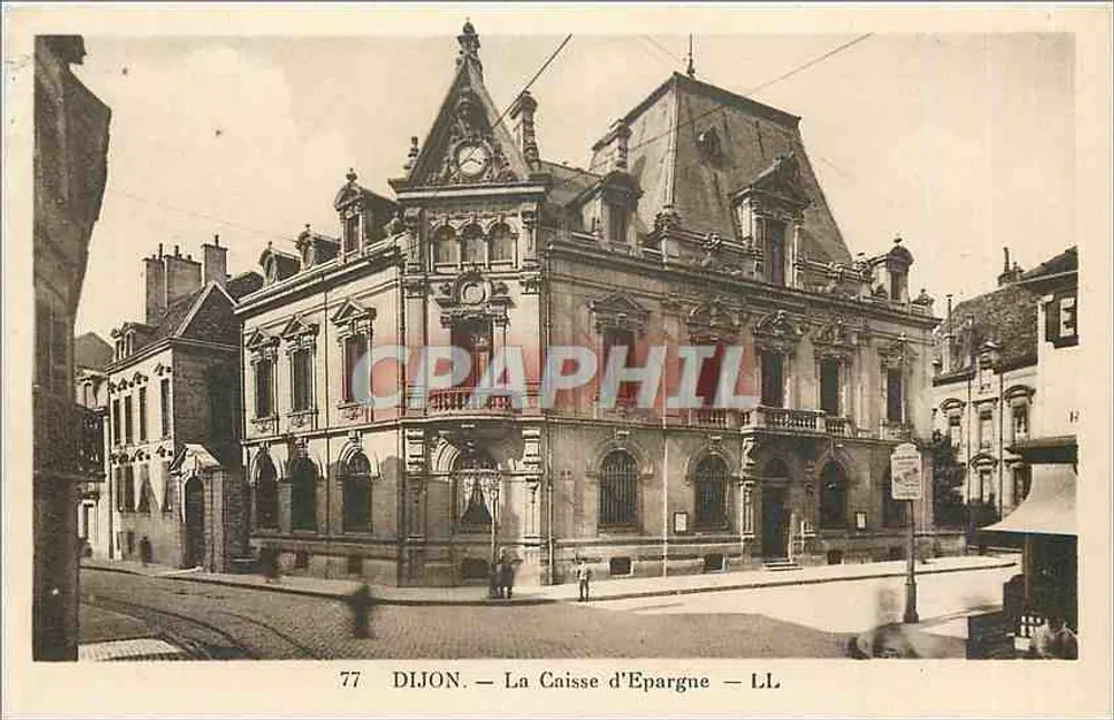 Dijon — A Caixa de Poupança — LL - Frente