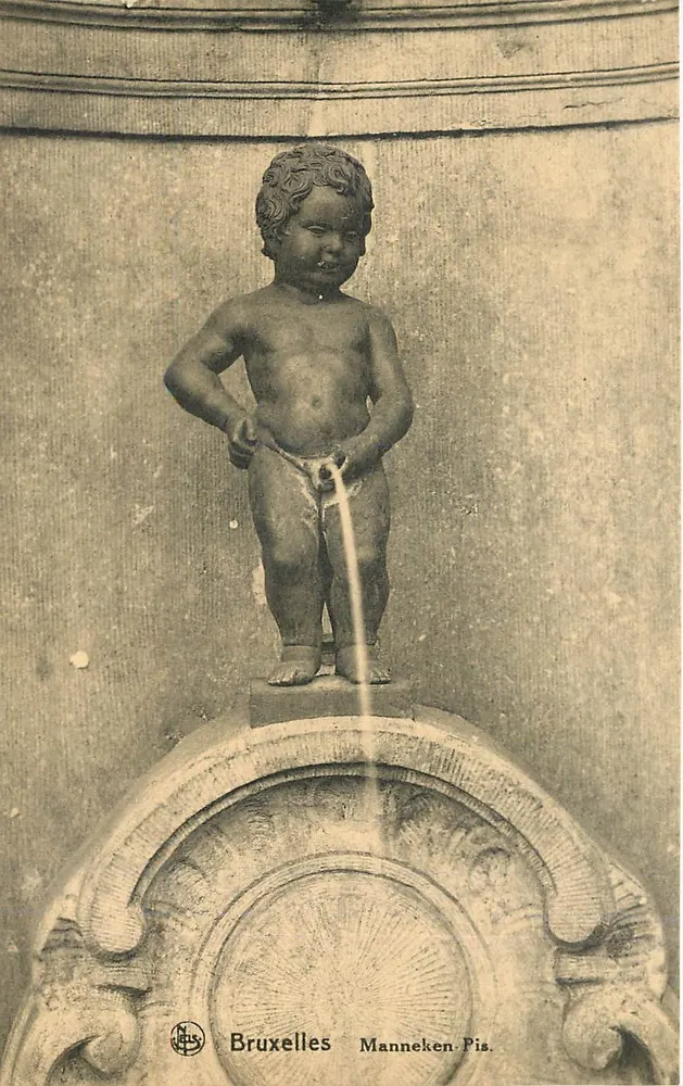 Manneken Pis — Bruxelas — editor Nels, número de série não visível - Frente
