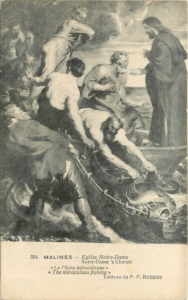 Malines — Igreja de Nossa Senhora — Quadro de P. P. Rubens - Frente