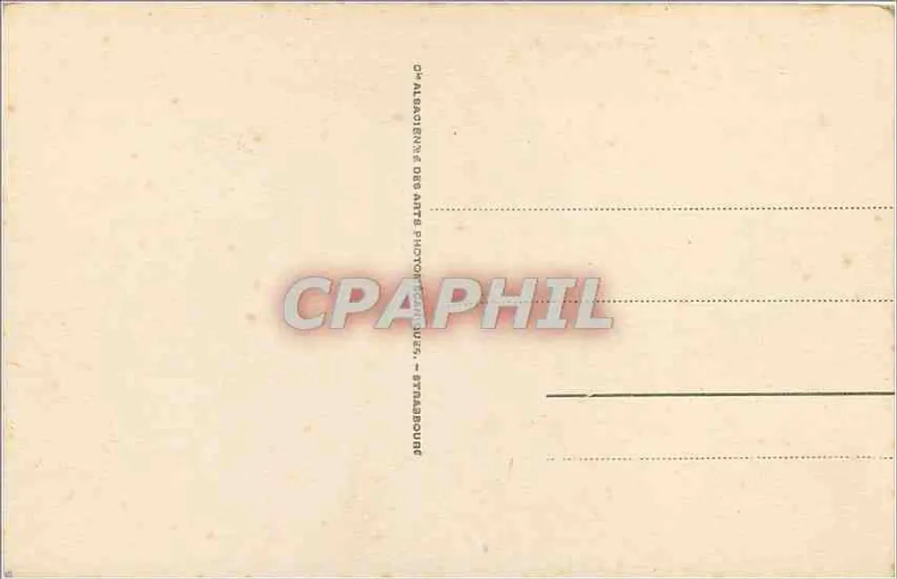 Dieppe — Vue générale et le Château — Éditeur : Cie Alsacienne des Arts Photographiques, Strasbourg - Verso