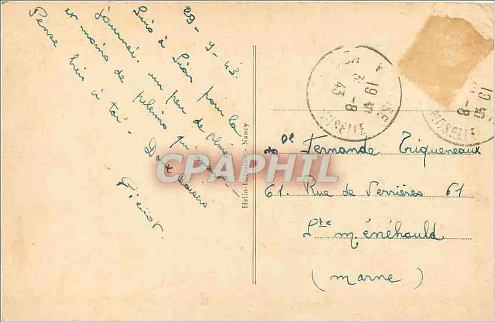 Pèlerinage de N.-D. de SION — La Colline Inspirée — Propriété exclusive des Chapeliains - Verso