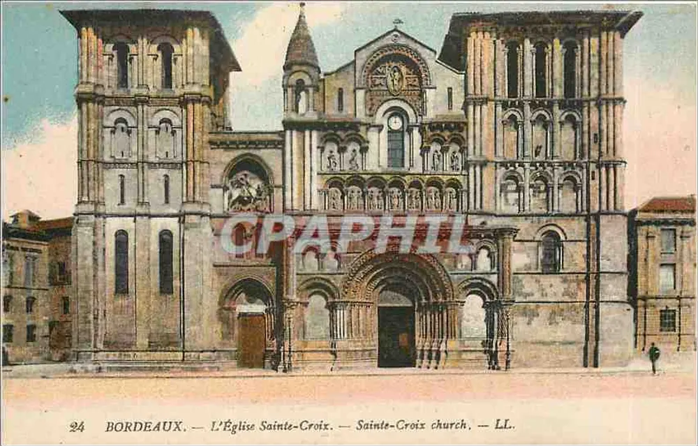 Bordeaux — A Igreja de Santa Cruz — LL. — Editor LL. n°24 - Frente