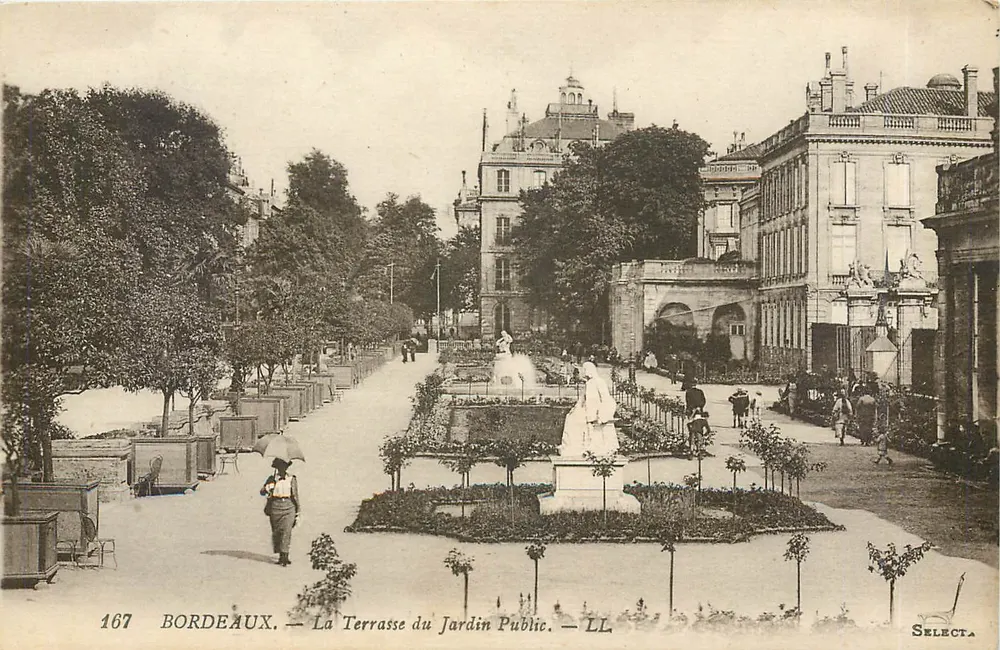 Bordeaux — La Terrasse du Jardin Public — LL. Selecta - Recto