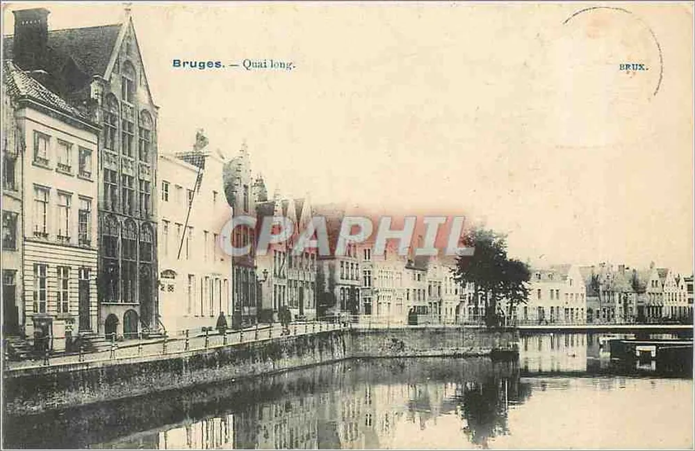 Bruges — Quai long — editor Brux. - Frente