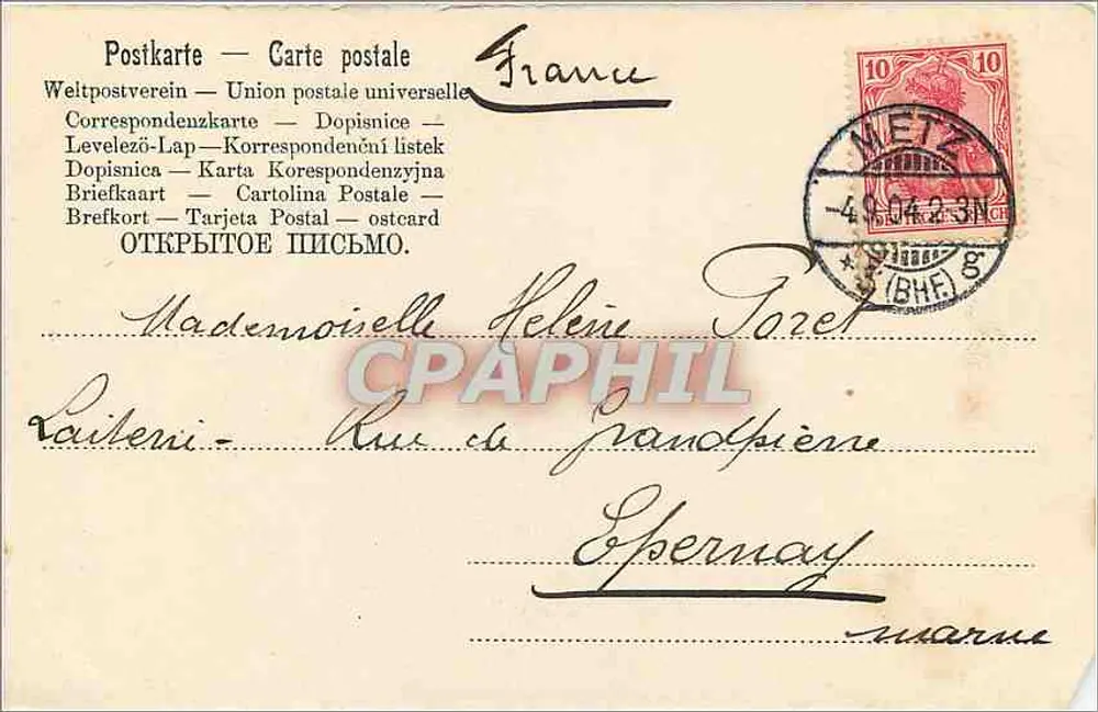 A Catedral — Metz — editor H.G.M. - Verso