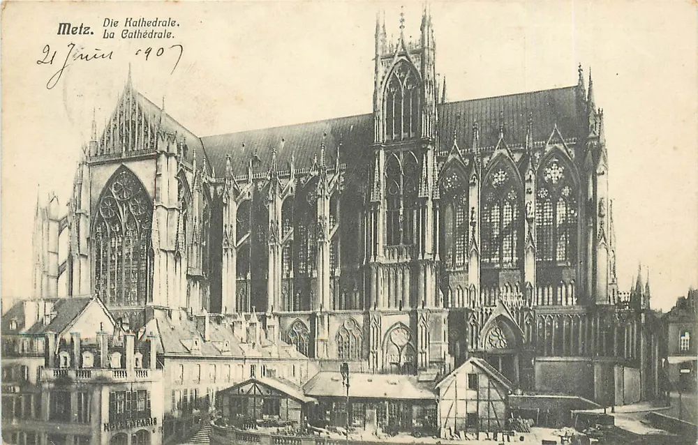 Metz — A Catedral — União Postal Universal, Número 120 - Frente