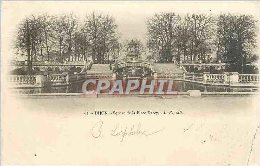 Dijon - Plac Darcy — L. V., wyd. - Awers