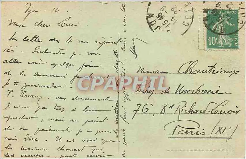 Dijon - Palácio de Justiça — L.V. edição n° 515 - Verso
