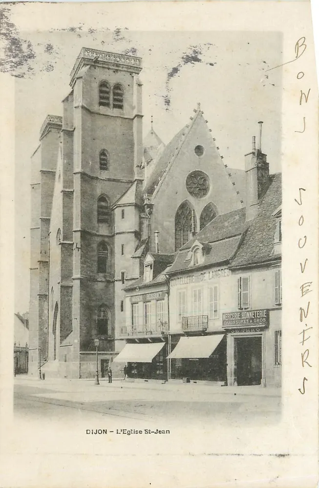 Dijon - A Igreja de São João — editor não identificado, número de série não visível - Frente