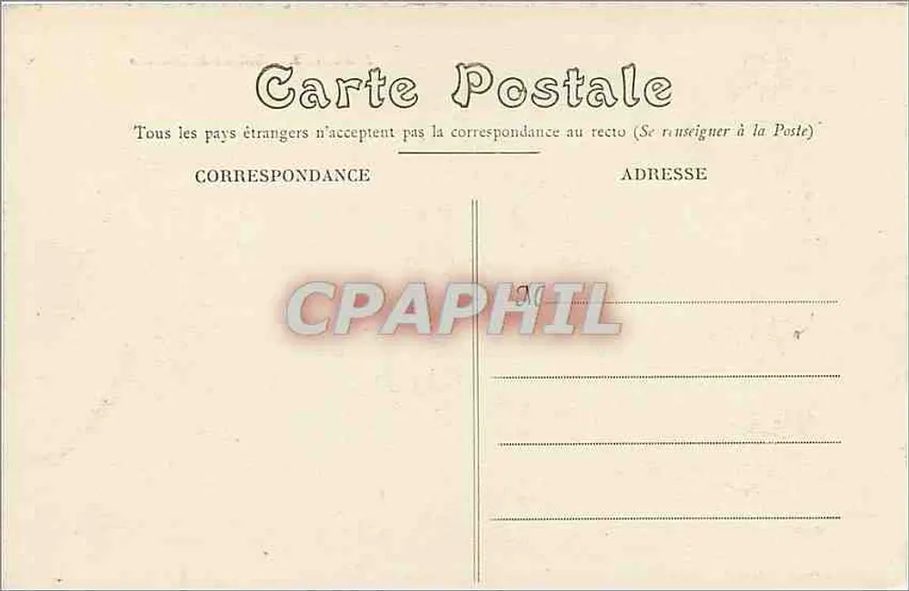 NANTES — Entrada do Castelo — Editor: Chapeau, Nantes - Verso