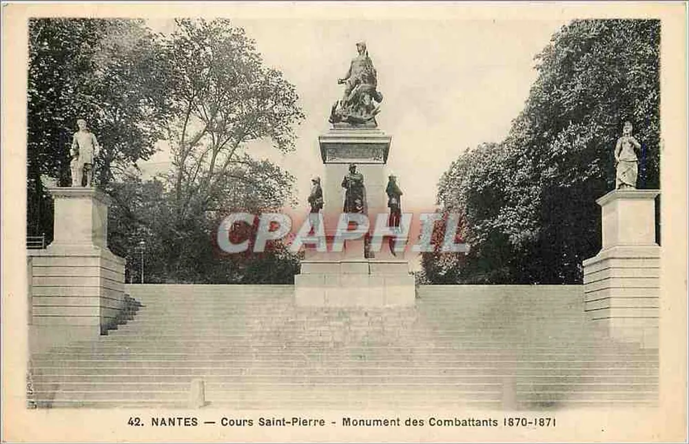 NANTES — Cours Saint-Pierre — Denkmal der Kämpfer 1870-1871 - Vorderseite