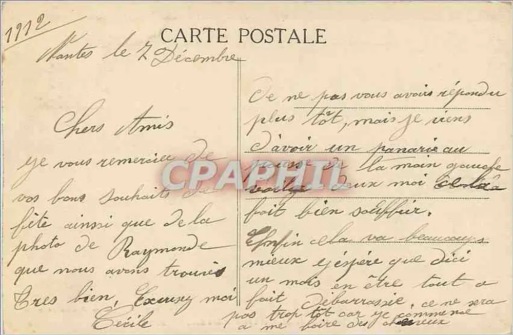 NANTES — Tombeau du Général Lamoricière dans la Cathédrale — Collection F. Chapeau, Nantes, 11e mille - Verso