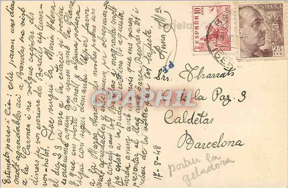 Bañolas - 16 — Vista parcial del Lago — Edit. Claramunt - Reverso