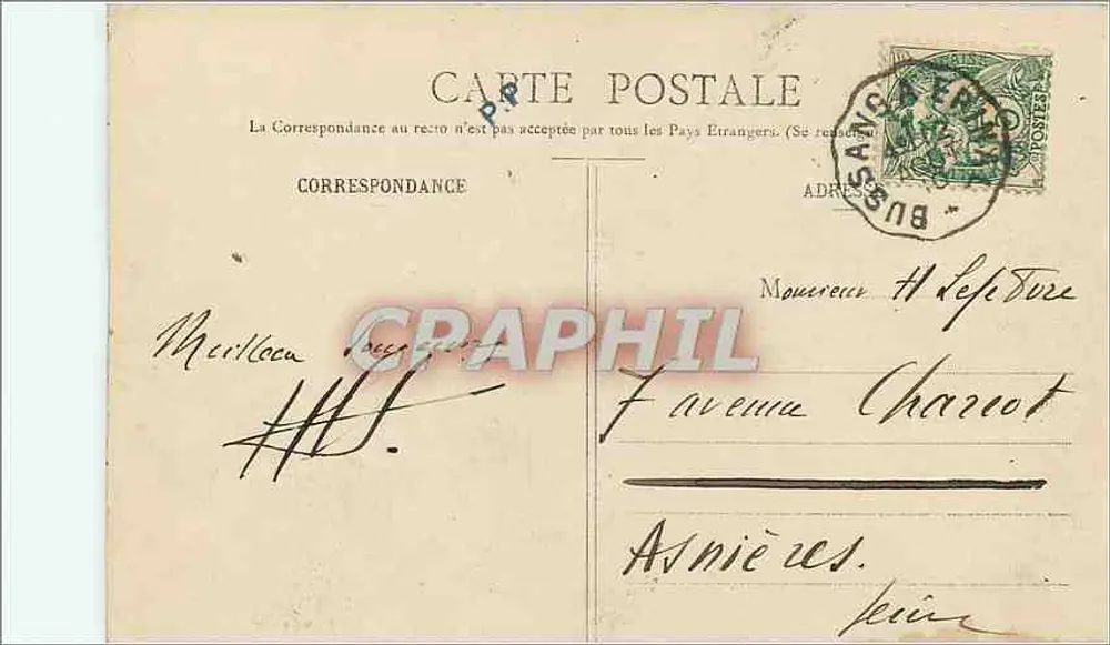 Les Vosges — Nos Sapins sous la Neige — Imp. Ad. Welak - Saint-Dié (Déposé) N° 4866 - Verso