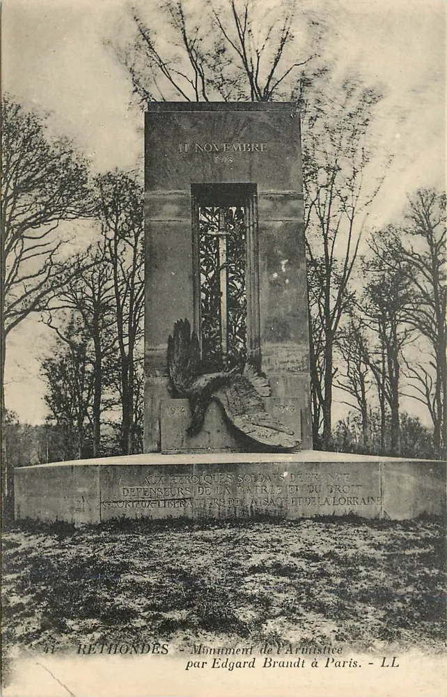 Rethondes - Denkmal des Künstlers von Edgard Brandt in Paris - LL - Vorderseite