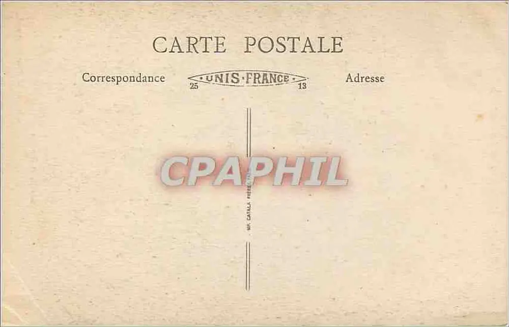 Château historique de Vez (Oise) — Chapelle et Donjon — Collection M. Cautin, Paris - Verso